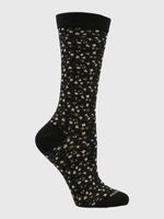 Calcetin-Algodon-Mujer-C-Cuff-Allover-Negro-Hush-Puppies