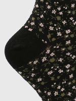 Calcetin-Algodon-Mujer-C-Cuff-Allover-Negro-Hush-Puppies
