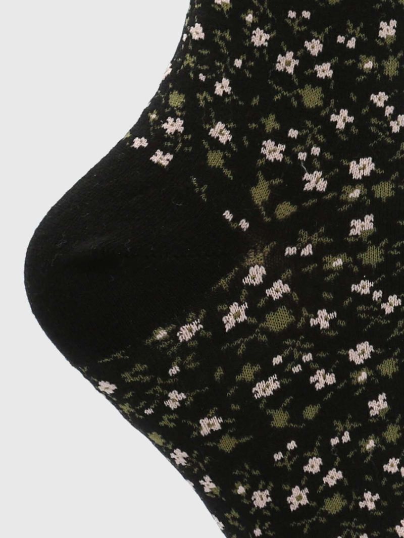 Calcetin-Algodon-Mujer-C-Cuff-Allover-Negro-Hush-Puppies