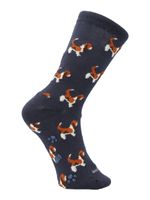 Calcetin Algodón Niño C Bassets Azul Hush Puppies