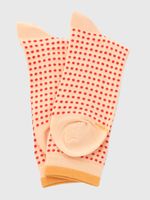 Calcetin-Algodon-Mujer-C-Dots-Rojo-Hush-Puppies