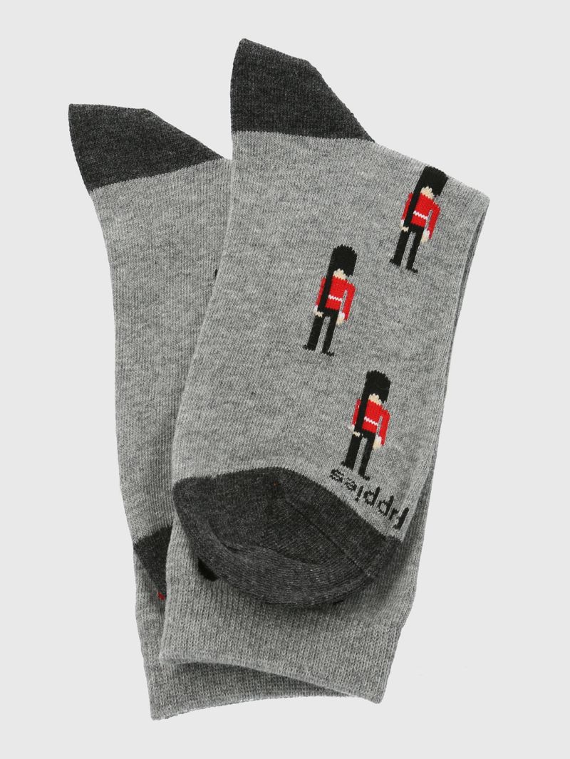 Calcetin Algodón Mujer C Uk Guard Gris Hush Puppies