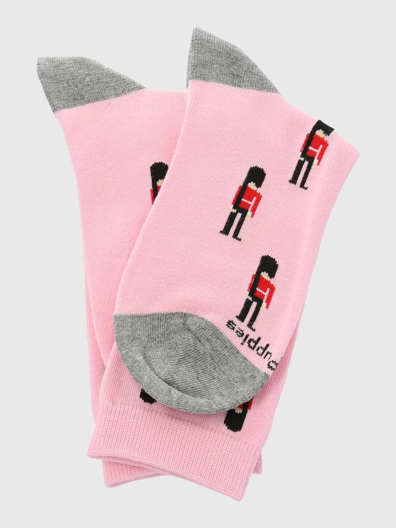 Calcetin-Algodon-Mujer-C-Uk-Guard-Rosado-Hush-Puppies