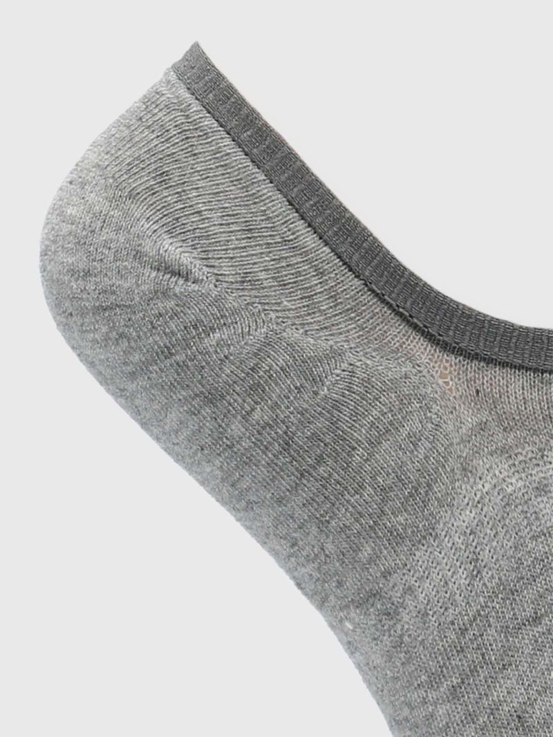 Calcetin-Algodon-Mujer-Inv-Plain-Gris-Hush-Puppies