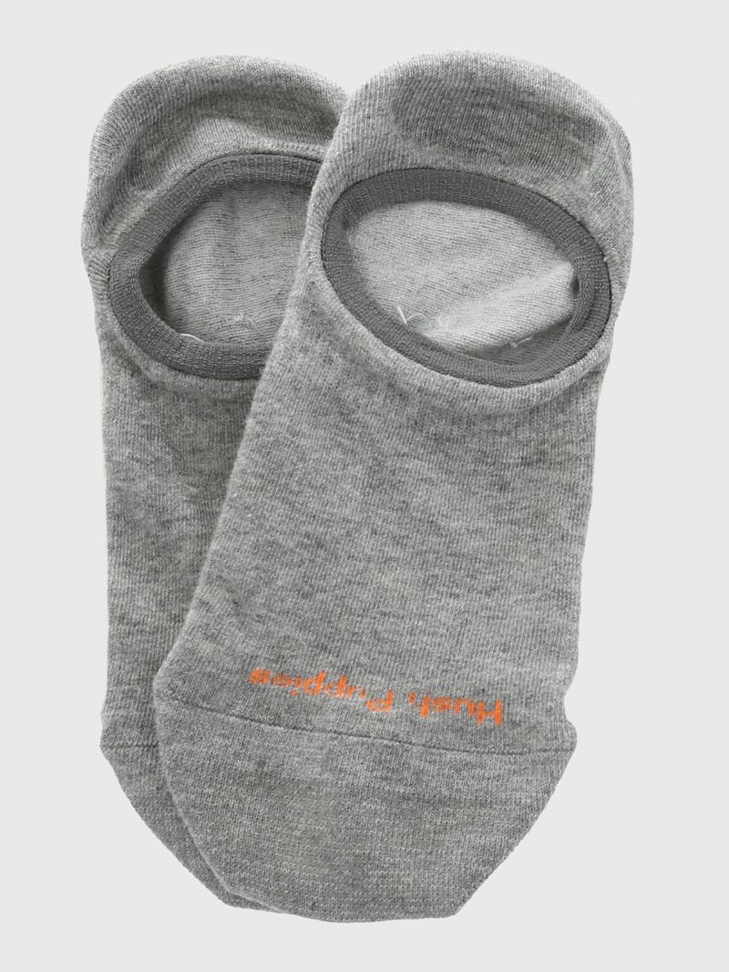 Calcetin-Algodon-Mujer-Inv-Plain-Gris-Hush-Puppies