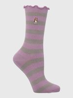 Calcetin-Algodon-Mujer-C-St-Blocky-Morado-Hush-Puppies