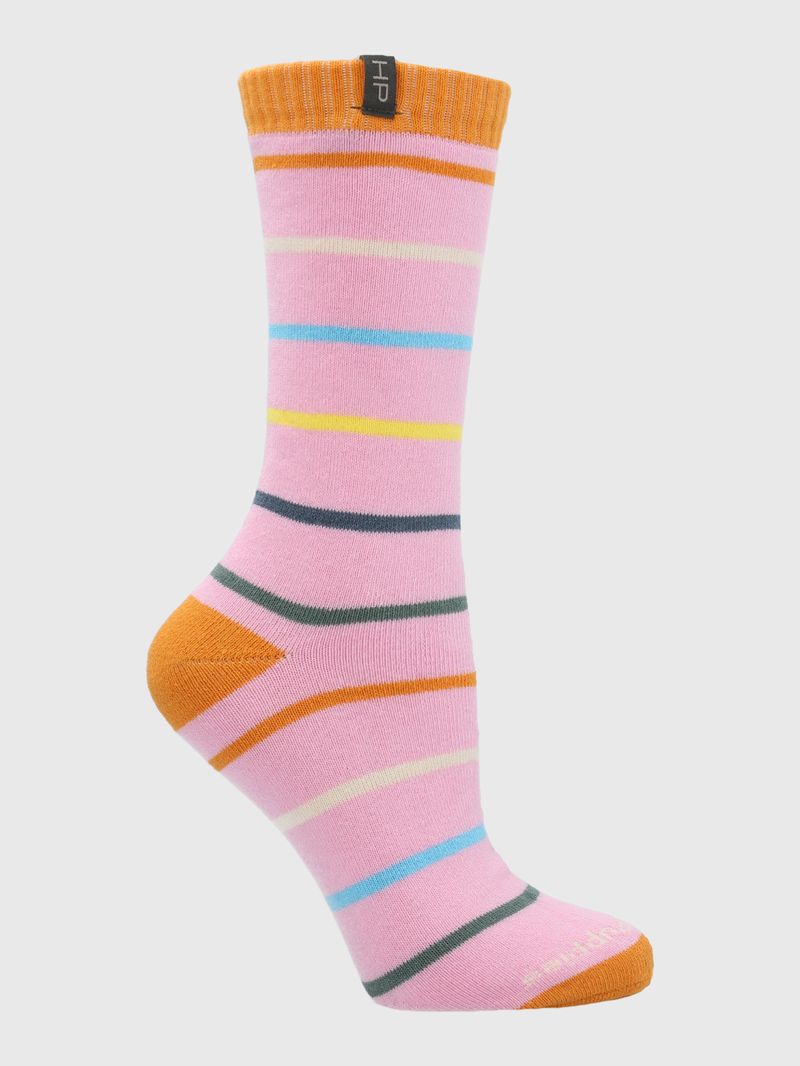 Calcetin-Algodon-Mujer-Heavy-Lines-Rosado-Hush-Puppies