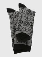 Calcetin Algodón Mujer C Cuff Domi Negro Hush Puppies