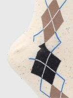 Calcetin-Algodon-Mujer-C-Rombi-Beige-Crudo-Hush-Puppies