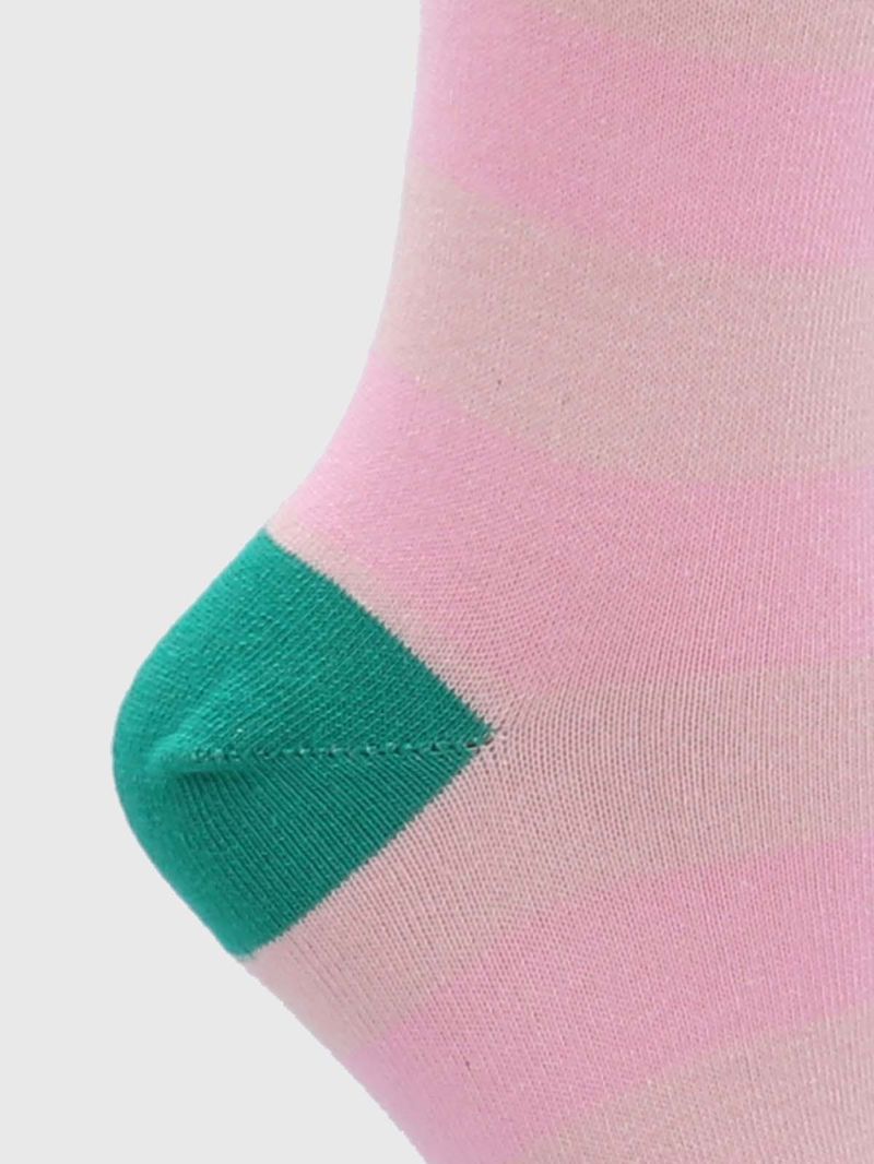 Calcetin-Algodon-Mujer-Kh-St-Blocky-Rosado-Hush-Puppies