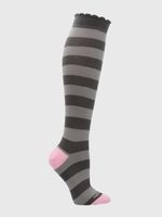 Calcetin-Algodon-Mujer-Kh-St-Blocky-Gris-Hush-Puppies