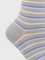Calcetin-Algodon-Mujer-C-Cuff-Lines-Gris-Hush-Puppies
