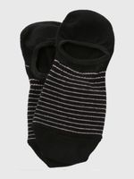 Calcetin-Algodon-Mujer-Inv-Stripes-Negro-Hush-Puppies