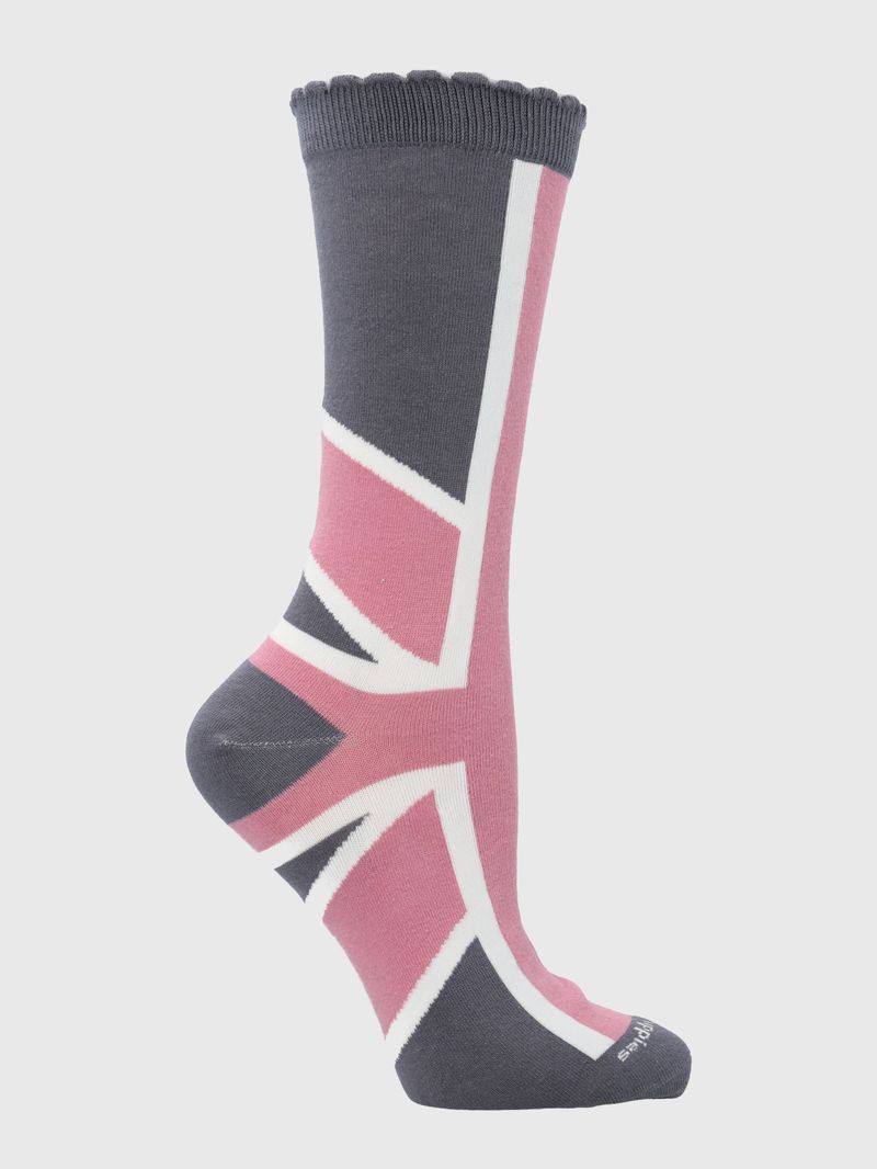Calcetin-Algodon-Mujer-C-St-Uk-Flag-Azul-Hush-Puppies