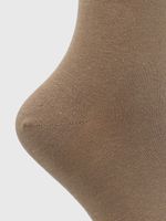 Calcetin-Algodon-Mujer-C-Cuff-Plain-Cafe-Hush-Puppies