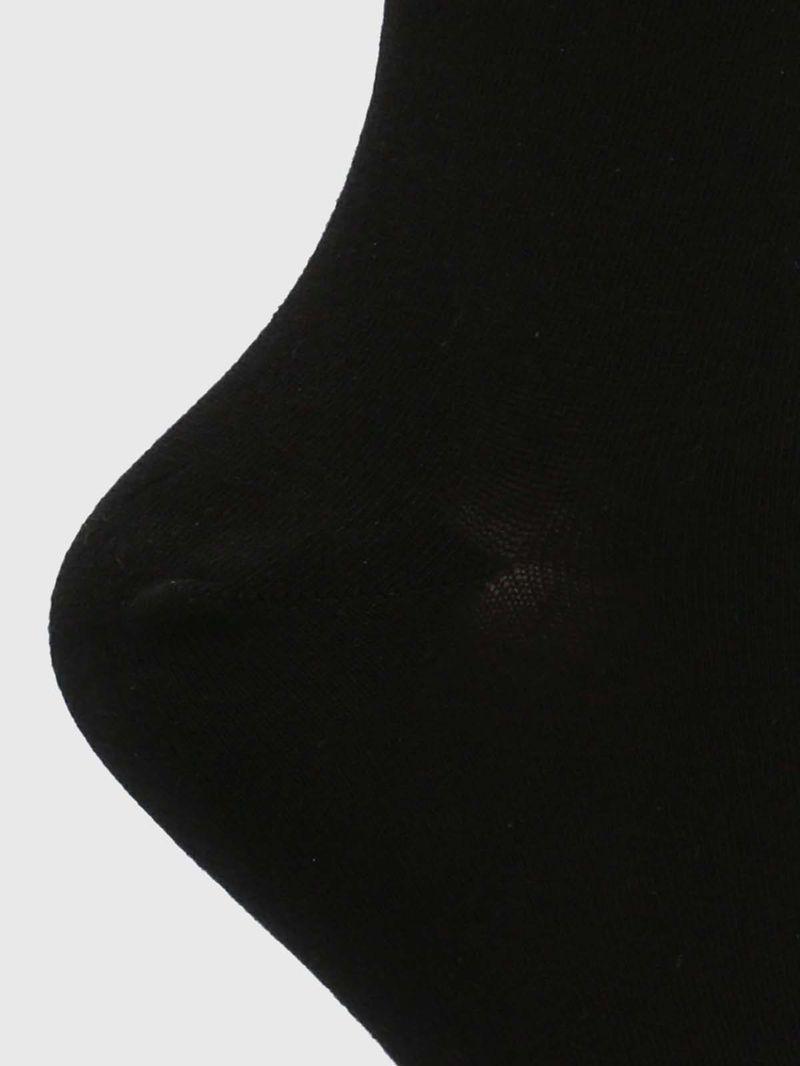 Calcetin-Algodon-Mujer-C-Cuff-Plain-Negro-Hush-Puppies