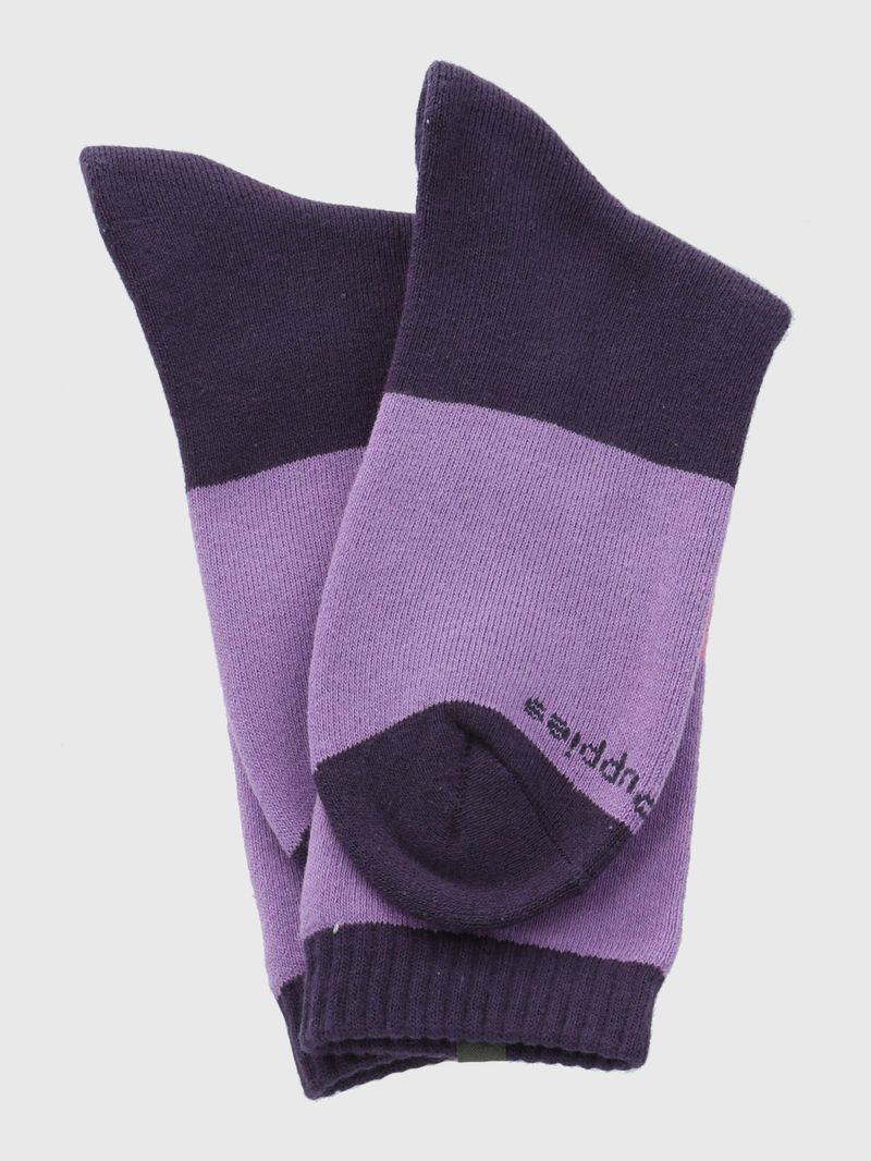 Calcetin-Algodon-Mujer-Heavy-Block-Morado-Hush-Puppies