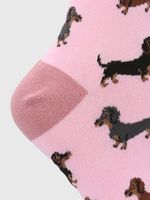 Calcetin-Algodon-Mujer-C-Dachshund-Rosado-Hush-Puppies