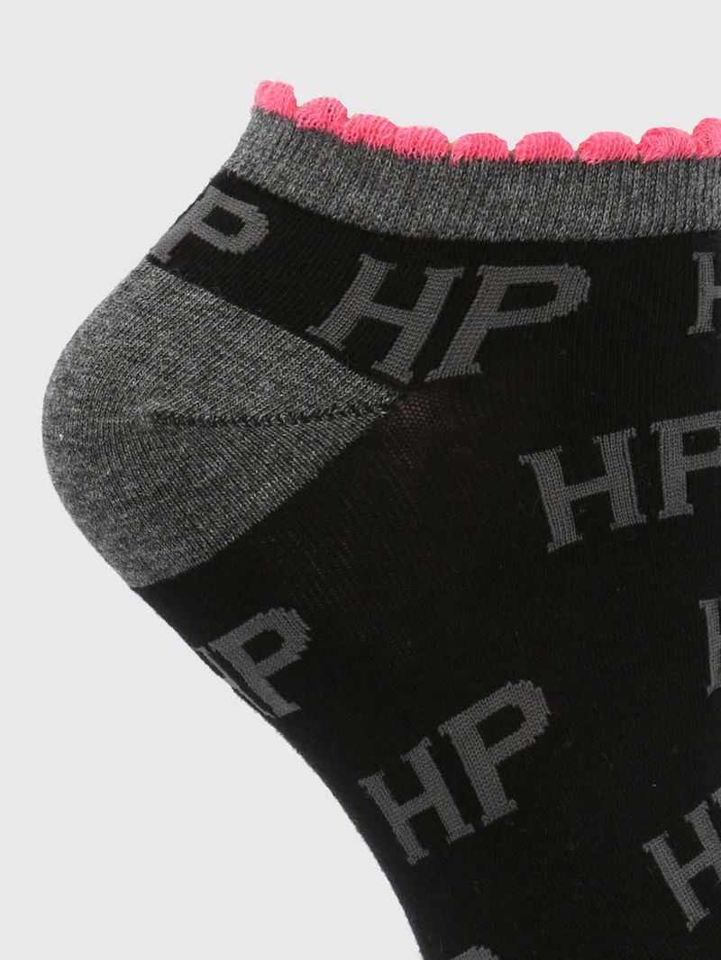 Calcetin-Algodon-Mujer-Ped-St-Hp-Negro-Hush-Puppies