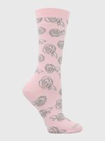 Calcetin Algodón Mujer C Cuff Roses Rosado Hush Puppies