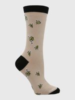 Calcetin-Algodon-Mujer-C-Bee-Beige-Crudo-Hush-Puppies