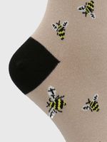 Calcetin-Algodon-Mujer-C-Bee-Beige-Crudo-Hush-Puppies