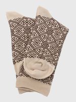 Calcetin-Algodon-Mujer-C-Cuff-Design-Beige-Crudo-Hush-Puppies