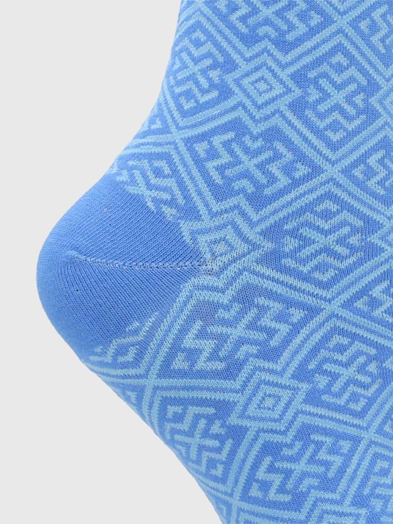 Calcetin-Algodon-Mujer-C-Cuff-Design-Azul-Hush-Puppies