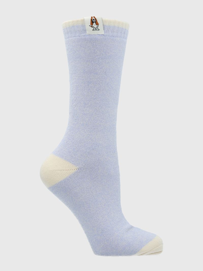 Calcetin-Algodon-Mujer-Heavy-Plain-Azul-Hush-Puppies
