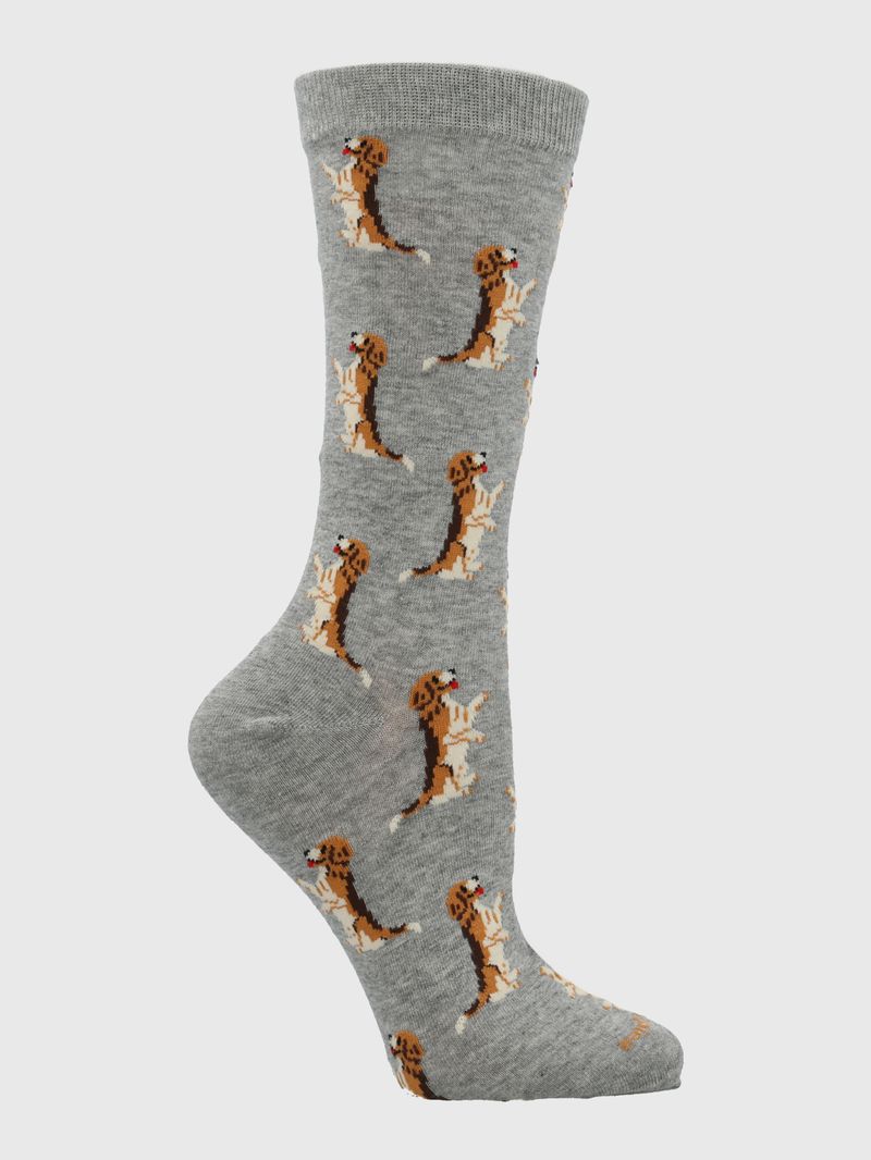 Calcetin-Algodon-Mujer-C-Beagle-Gris-Hush-Puppies