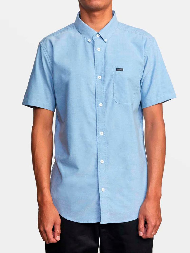 Camisa m/c Hombre Strech Azul RVCA