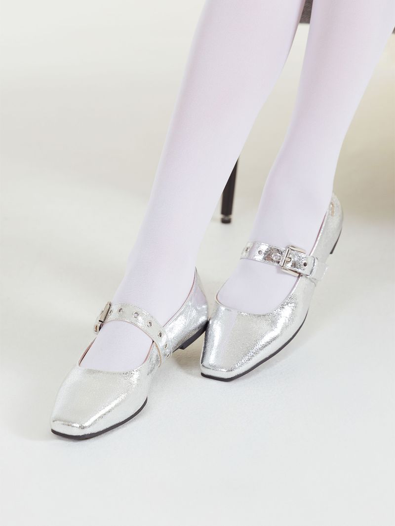 Ballerina-Mujer-Chelsea-Plateado-Azaleia