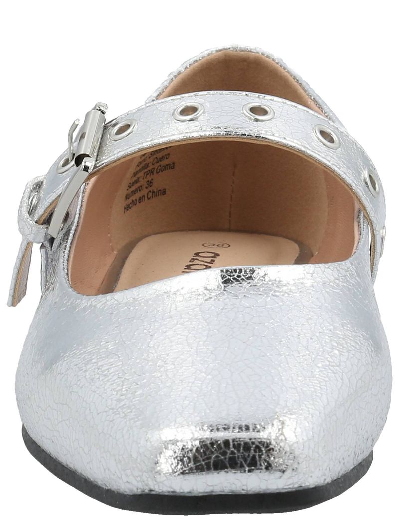 Ballerina-Mujer-Chelsea-Plateado-Azaleia