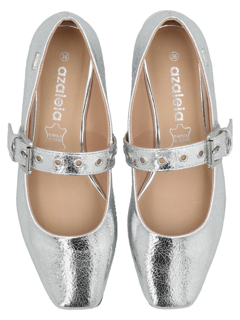 Ballerina-Mujer-Chelsea-Plateado-Azaleia