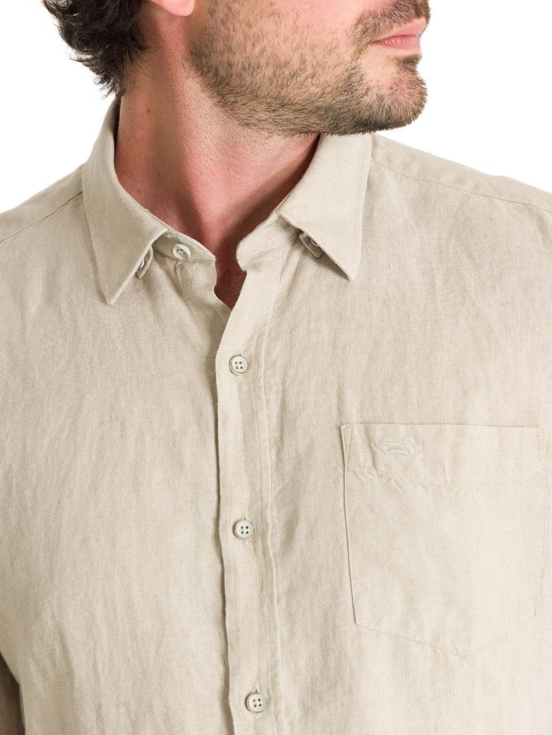 Camisa-Lino-Hombre-Linen-Beige-Rockford