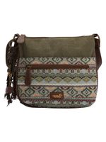 Cartera Textil Mujer Alika Cross Verde Rockford