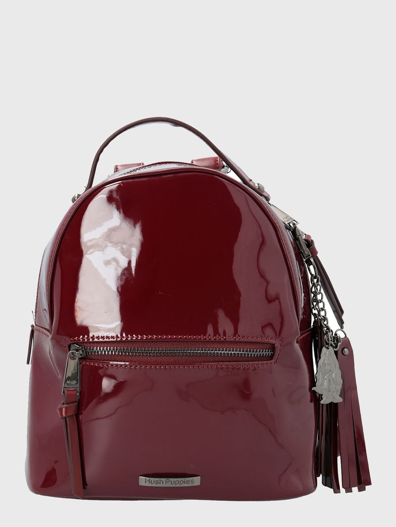 Mochila Ecocuero Mujer Sula Ii Back Rojo Hush Puppies