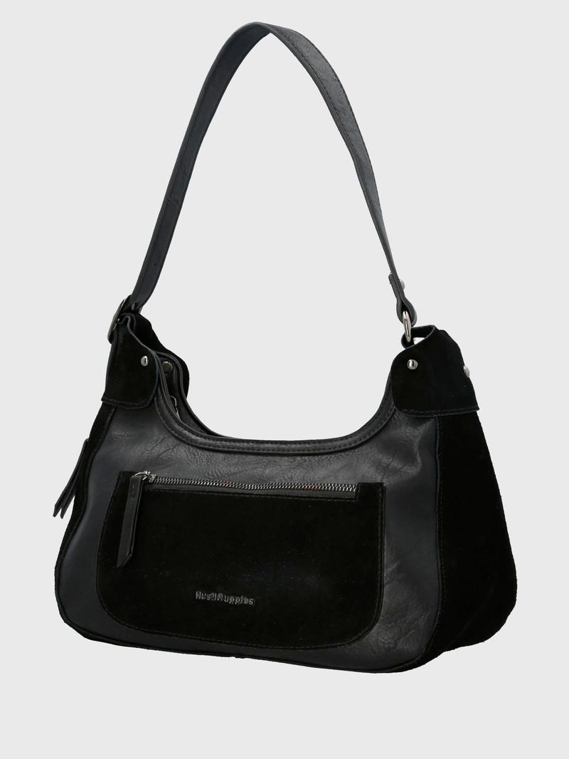 Cartera-Ecocuero-Mujer-Lauren-Hobo-Negro-Hush-Puppies