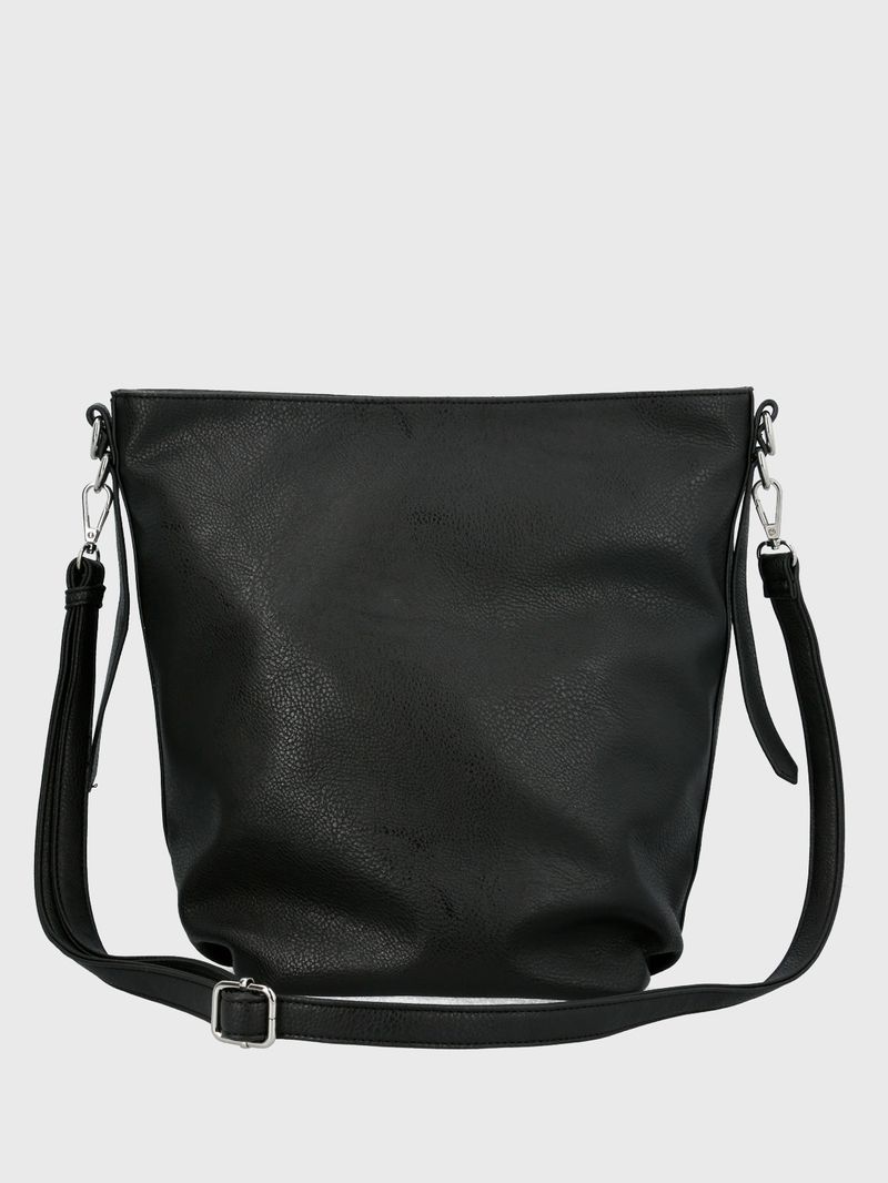 Cartera Ecocuero Mujer Cordy Hobo Negro Hush Puppies