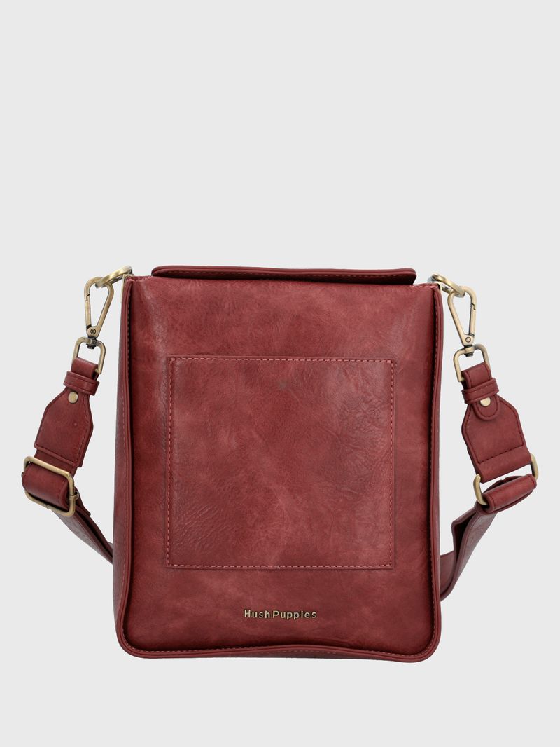 Cartera Ecocuero Mujer Dianna Cross Rojo Hush Puppies