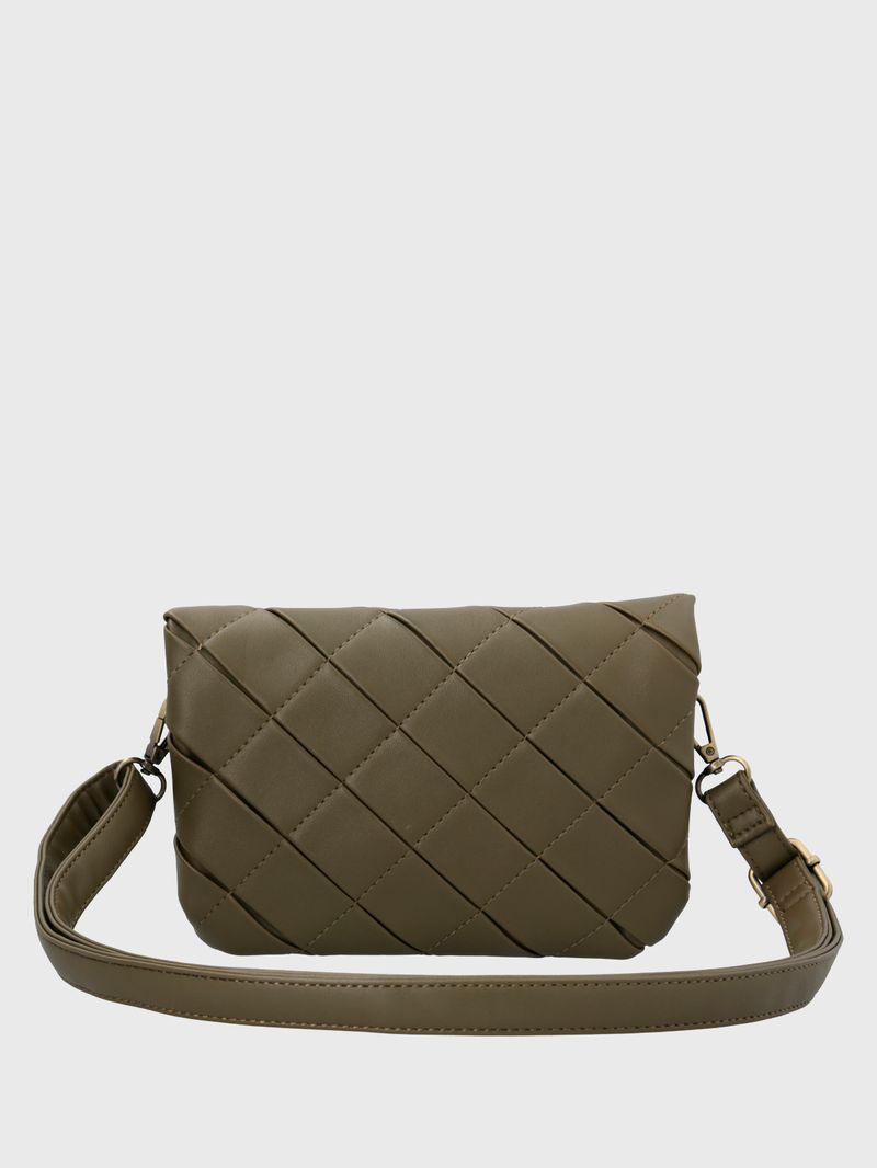 Cartera Ecocuero Mujer Trini Cross Verde Hush Puppies