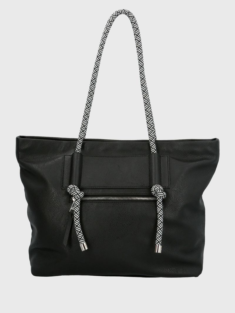 Cartera Ecocuero Mujer Cordy Tote Negro Hush Puppies