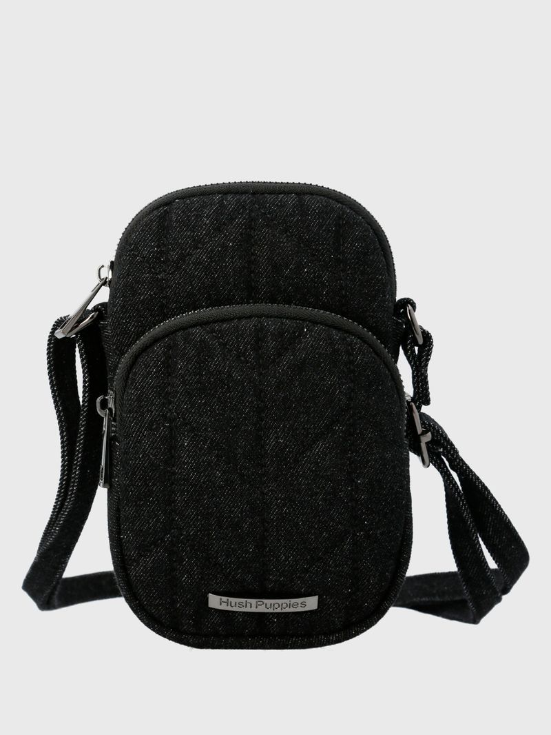 Cartera Textil Mujer Jesse Cross Negro Hush Puppies