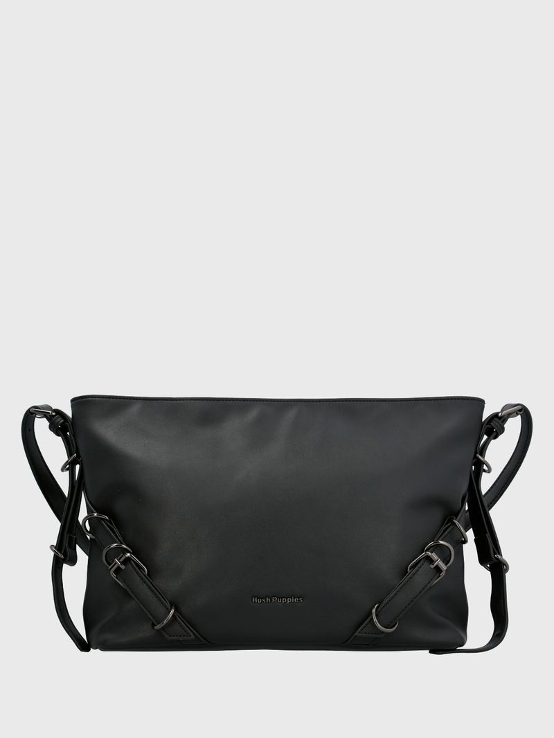 Cartera Ecocuero Mujer Karin Bag Negro Hush Puppies