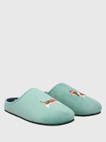 Pantufla Poliester Unisex Hp Slipper Uk Crown Verde Hush Puppies