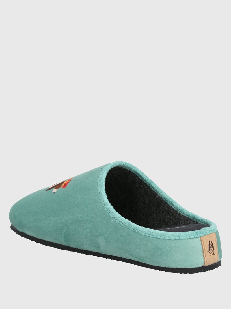 Pantufla Poliester Unisex Hp Slipper Uk Crown Verde Hush Puppies