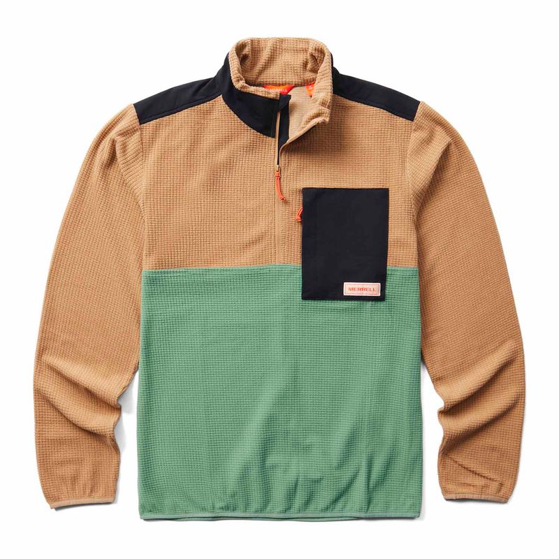 Poleron-Hombre-Geotex-Grid-1-4-Zip-Merrell