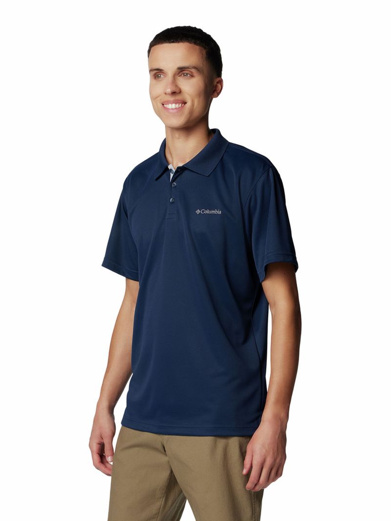 Polera-Manga-Corta-Hombre-Polo-Utilizer-Azul-Columbia
