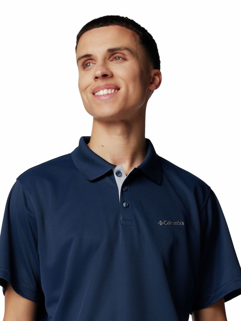Polera-Manga-Corta-Hombre-Polo-Utilizer-Azul-Columbia
