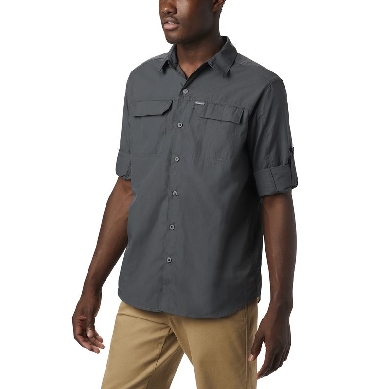 Camisa Manga Larga Hombre Silver Ridge 2.0 Gris Columbia